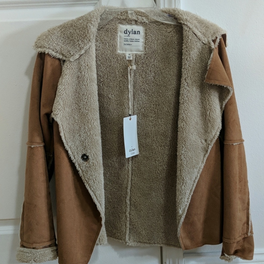 Nordstrom/dylan jacket with faux fur lining